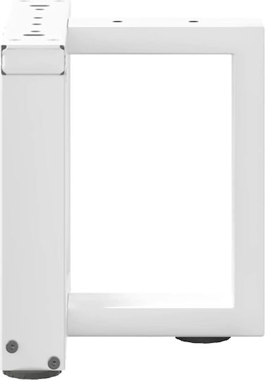 vidaXL Металик Крак За Мебел Подходящ За Маса / Малка Маса / Офис 30x25x30см Бял