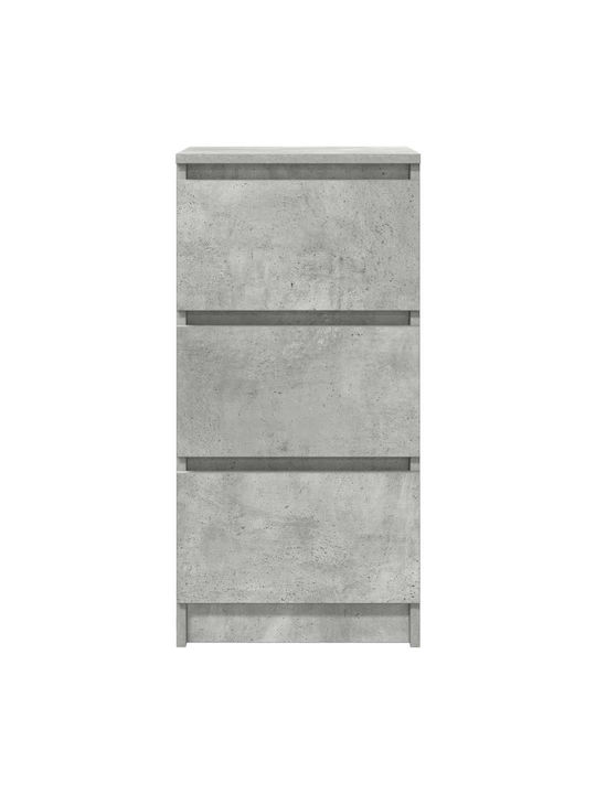 Συρταριέρα Γραφείου Ξύλινη Γκρι 37.5x35x76cm