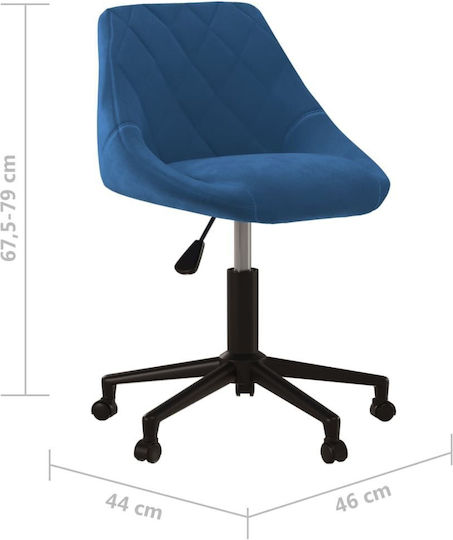Velvet Dining & Kitchen Chair Blue
