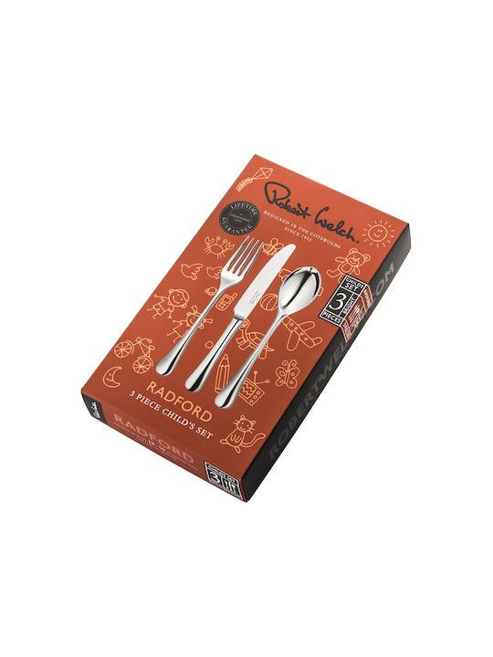 Robert Welch Cutlery Set Stainless Silver 3pcs
