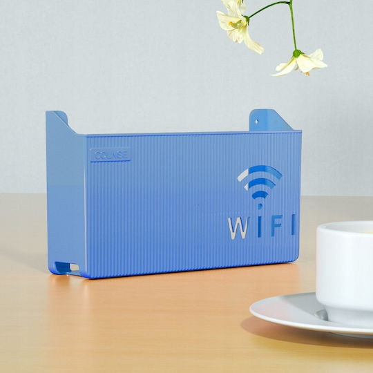 Wandschrankhalter WLAN-Schalter Router Blau