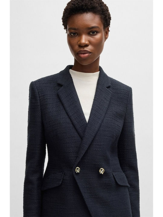 Hugo Boss Women's Blazer Dark Blue