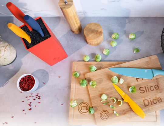 MasterChef Vivid Σετ Μαχαίρια με Βάση από Ανοξείδωτο Ατσάλι 6τμχ