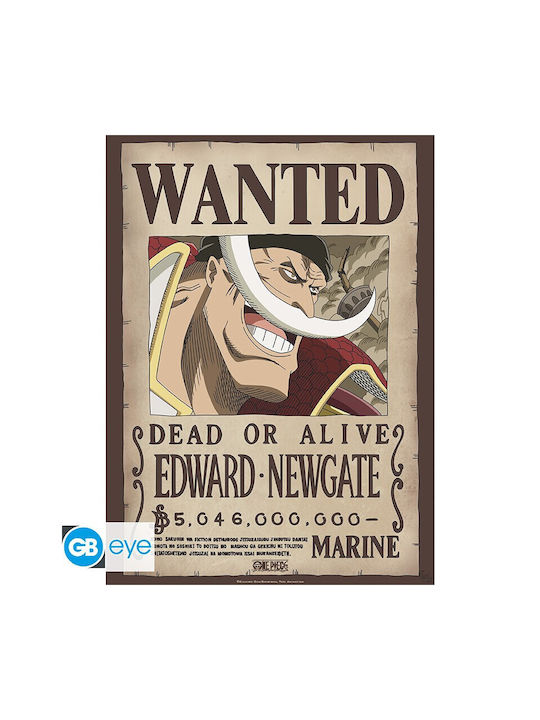 One Piece Set 2 Posters Wanted Roger & Whitebeard
