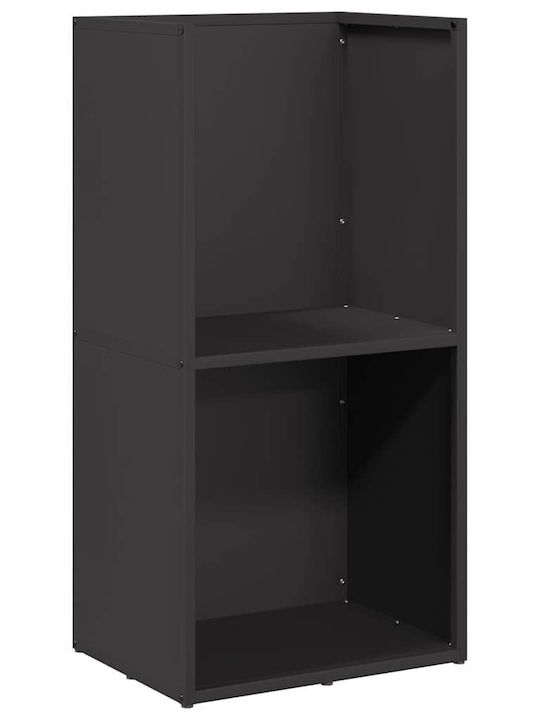 vidaXL Wooden Shelf Wood Storage 40x30x80cm Black