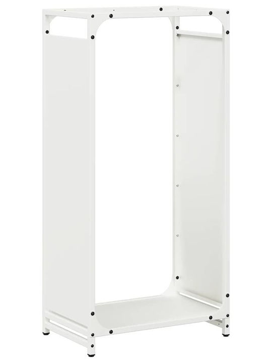 vidaXL Wooden Shelf Wood Storage 44x28x90cm White