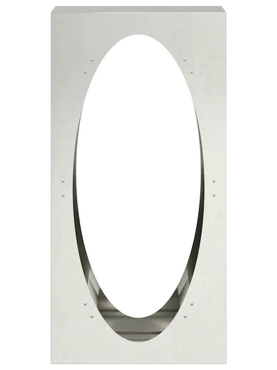 vidaXL Inox Ράφι Αποθήκευσης Ξύλων 50x23x100cm Ασημί