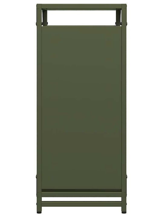 vidaXL Ξύλινο Ράφι Αποθήκευσης Ξύλων 44x28x65cm Πράσινο