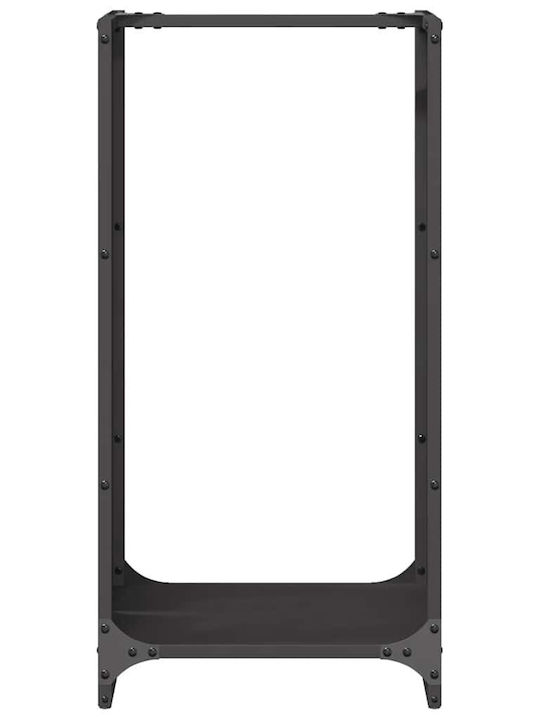 vidaXL Ξύλινο Ράφι Αποθήκευσης Ξύλων 40x30x80cm Μαύρο