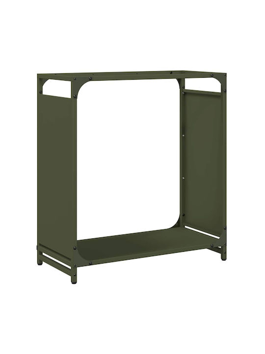 vidaXL Wooden Shelf Wood Storage 60x28x65cm Green