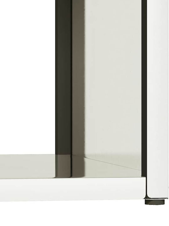 vidaXL Inox Ράφι Αποθήκευσης Ξύλων 40x40x40cm Ασημί
