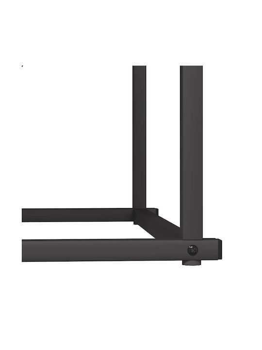 vidaXL Wooden Shelf Wood Storage 70x43x34.5cm Black