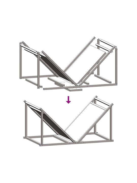 vidaXL Wooden Shelf Wood Storage 70x43x34.5cm White