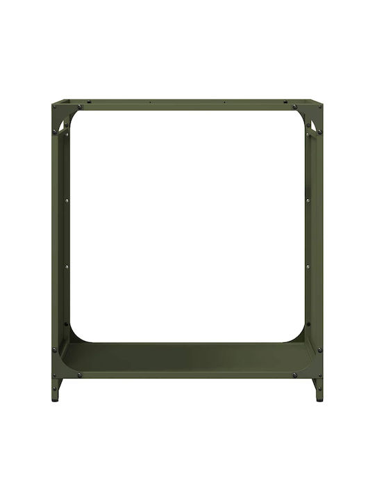 vidaXL Hölzernes Regal Holzlagerung 60x28x65cm
