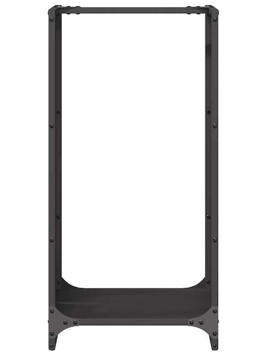 vidaXL Ξύλινο Ράφι Αποθήκευσης Ξύλων 40x30x80cm Μαύρο