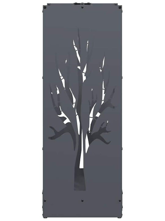 vidaXL Ξύλινο Ράφι Αποθήκευσης Ξύλων 40x30x80cm Γκρι