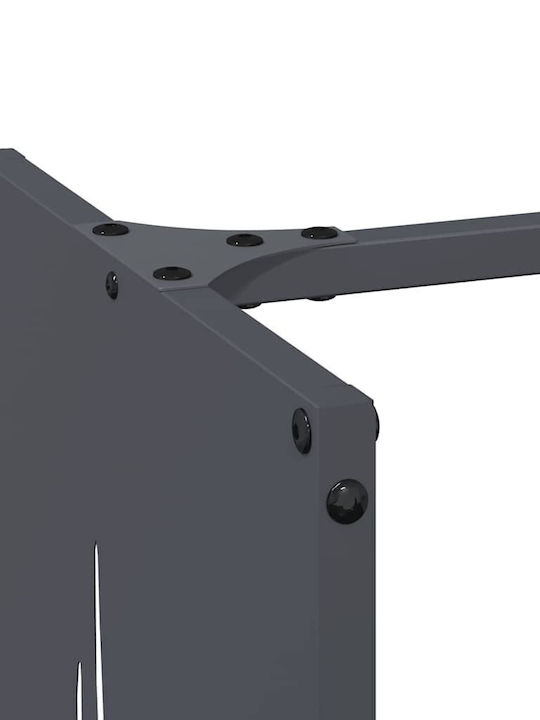 vidaXL Ξύλινο Ράφι Αποθήκευσης Ξύλων 40x30x80cm Γκρι