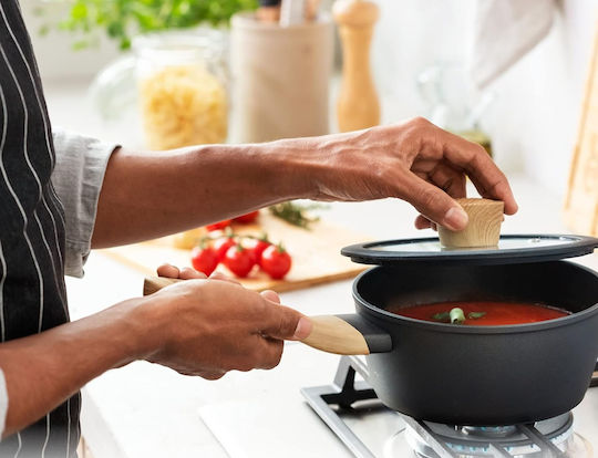 MasterChef Natural Κατσαρολάκι Γάλακτος από Αλουμίνιο 18cm