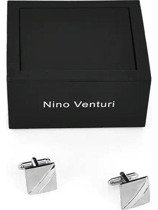 Venturi Μανικετόκουμπα σε Ασημί Χρώμα