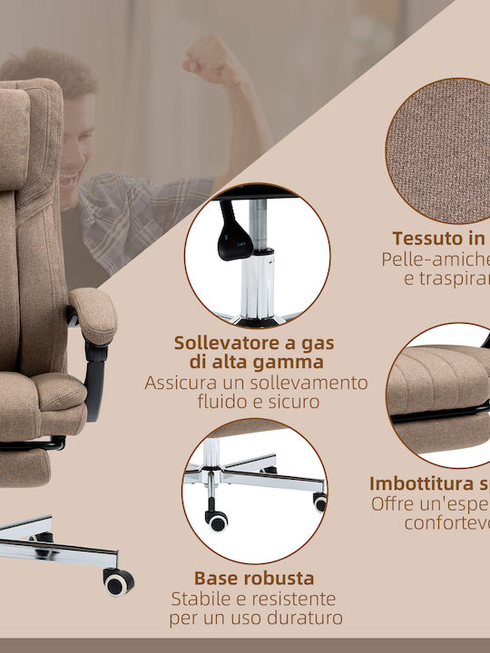 Vinsetto Vinsetto Bürostuhl Mit Massagefunktion und Braun Neigen