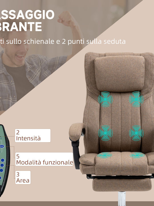 Vinsetto Vinsetto Bürostuhl Mit Massagefunktion und Braun Neigen