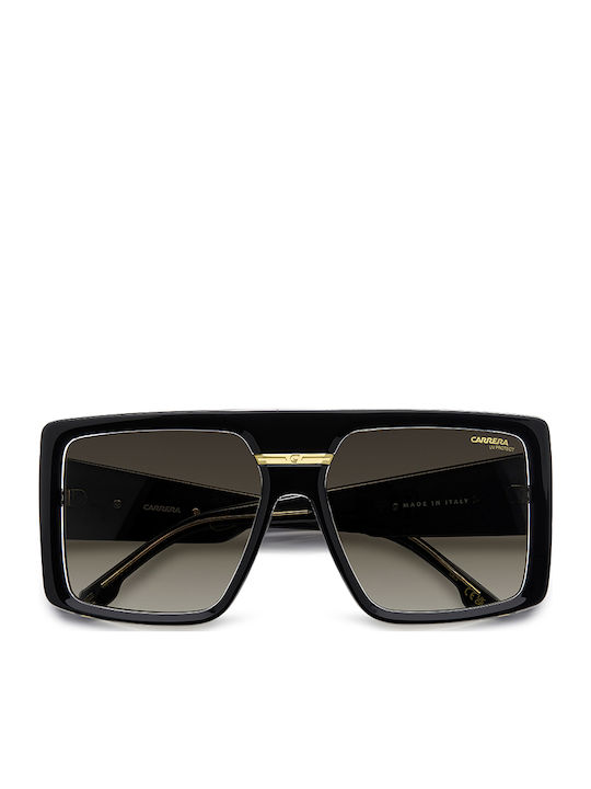 Carrera Men's Sunglasses with Black Horn-Rimmed Frame and Grey Gradient Lens VICTORY C 13/S 7C5HA