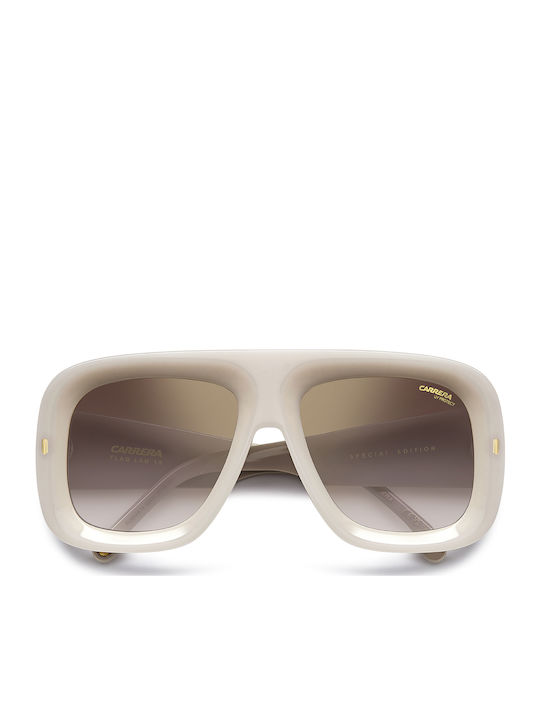 Carrera Ochelari De Soare Unisex Cu Ramă Bej Din Plastic Și Lentile Gri Degrade FLAGLAB 18 SZJ/YK