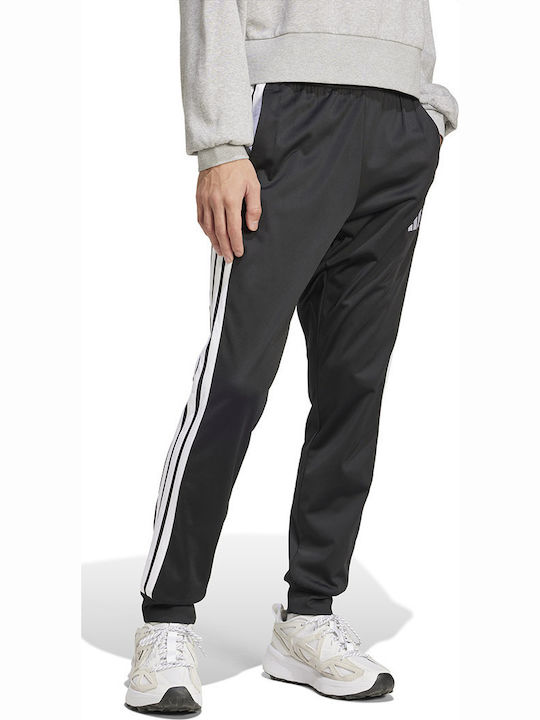 Tricot Cargo Sweatpants Glossy with Elastic Black