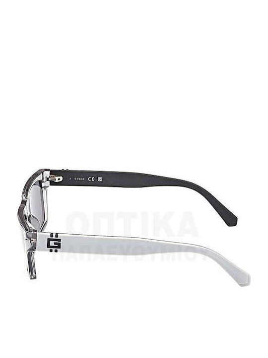 Guess Unisex Γυαλιά Ηλίου με Διάφανο Κοκκάλινο Σκελετό και Γκρι Φακό Gu00120 20A