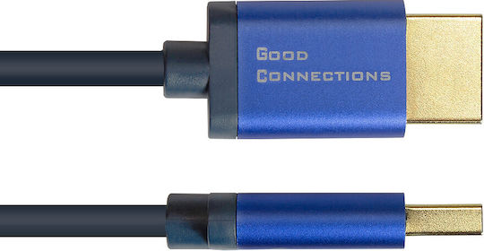 Good Connections HDMI 2.1 Flat Cable HDMI male - HDMI male 2m Blue
