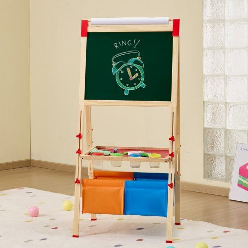 Tabla de desen magnetică din lemn cu două fețe pentru copii Vevor