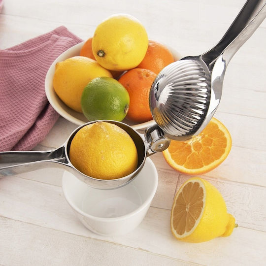 Orion Handpresse Zitrone / Limette / Orange aus Metall in Silber Farbe