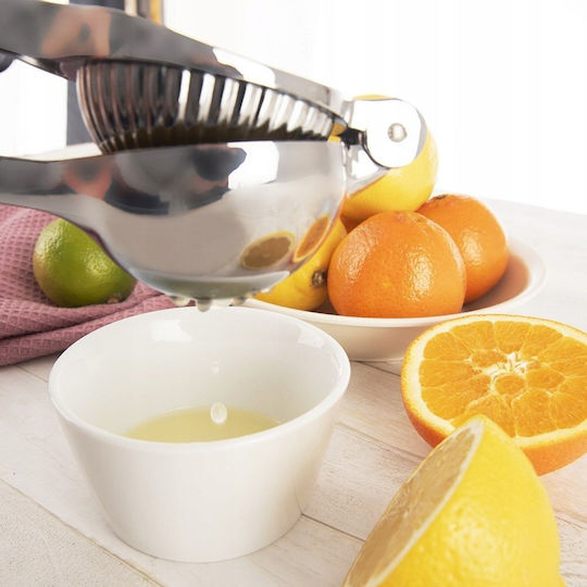 Orion Handpresse Zitrone / Limette / Orange aus Metall in Silber Farbe