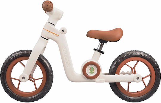 Action One Kids Balance Bike Little Dino 12 Inch White