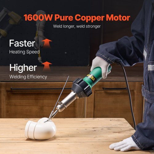 Aparat de sudură cu aer cald din plastic Vevor 1600W 11 accesorii
