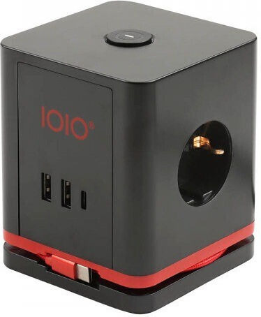 USB разклонител Olympia Socket Cube Ioio SW 1000 Черен