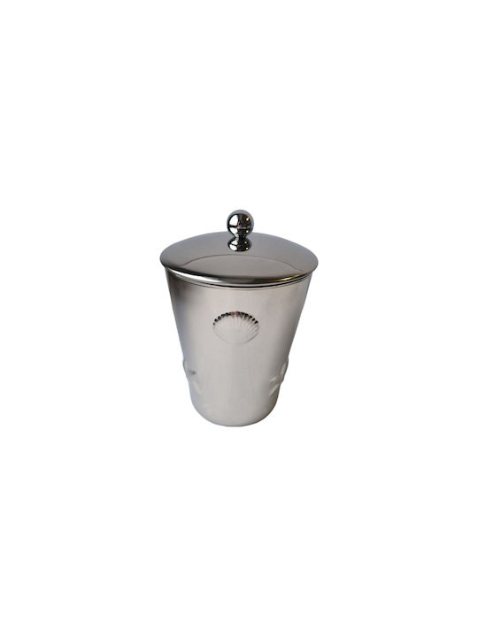 Metal Bathroom Accessory Set Silver