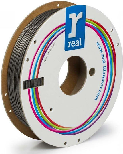 Real Filament PLA 3D Printer Filament 1.75mm Sparkle Onyx Black 0.5kg 1τμχ (Spool)