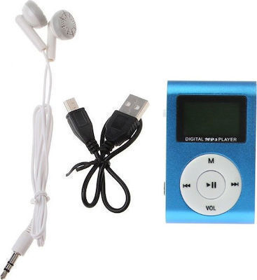 MP3 Player with LCD Screen 1.1" Blue S-MP3-2016TT