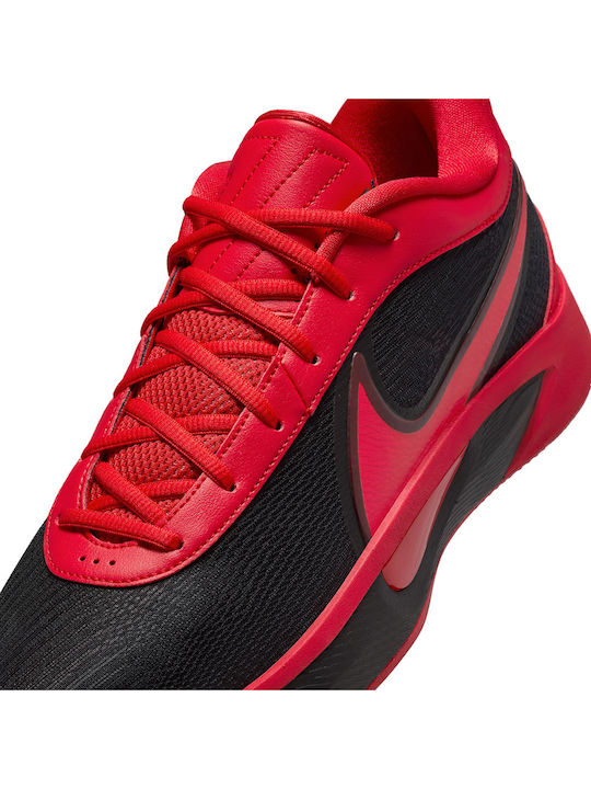 Giannis Freak 6 Low Basketball Shoes Black / University Red