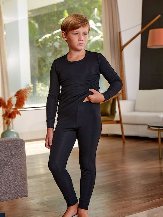 Berrak Kids Thermal Leggings Black