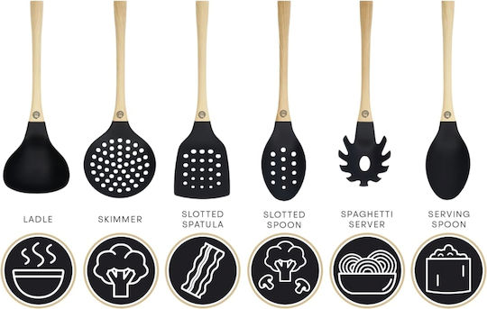 MasterChef Σετ Εργαλείων Μαγειρικής 6τμχ Μπεζ