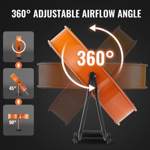 Vevor GYLSFS24YCACQCOS3V2 Επαγγελματικός Ανεμιστήρας Δαπέδου 145W Διαμέτρου 60.96cm
