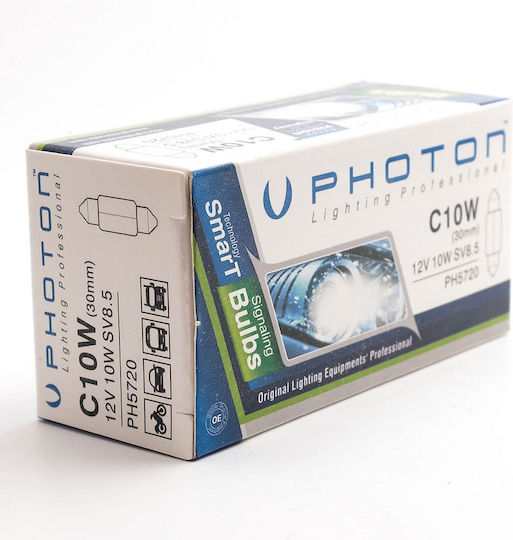 Photon Lămpi Autoturismului C10W Halogen 12V 10W 2buc
