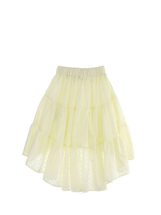 Skirt Monnalisa Broderie 175700 5908-0099 Girl