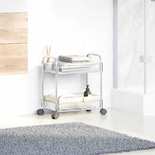 vidaXL Küchenwagen für gewerbliche Küche für Geschirrkörbe H43.5xB37xT28cm