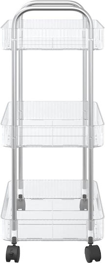 vidaXL Commercial Kitchen Food Cart for Dish Baskets H68xW37xD28cm