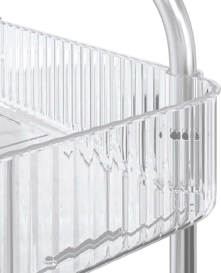 vidaXL Commercial Kitchen Food Cart for Dish Baskets H68xW37xD28cm