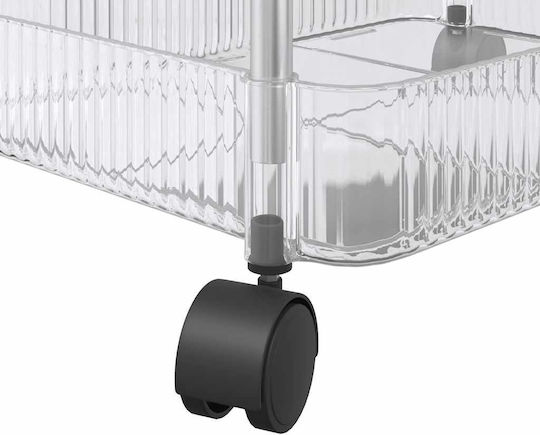 vidaXL Küchenwagen für gewerbliche Küche für Geschirrkörbe H43.5xB37xT28cm