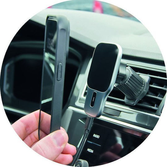2GO Auto Handyhalterung mit MagSafe-Magnet & Kabellosem Laden Schwarze